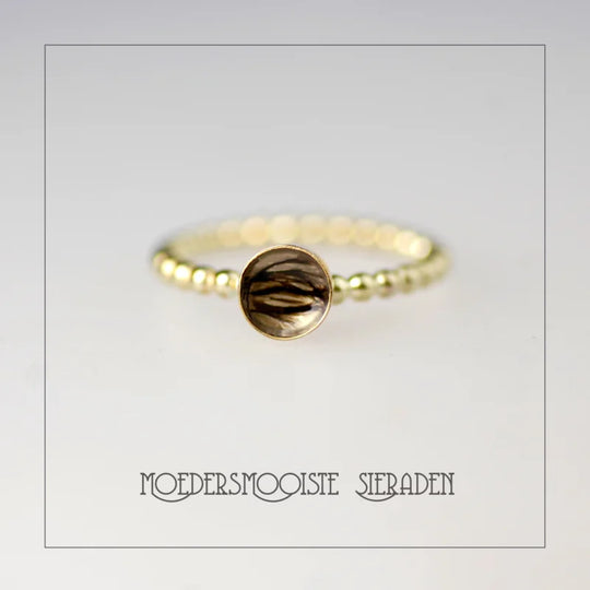 Haarlokring Balletjes Goud
