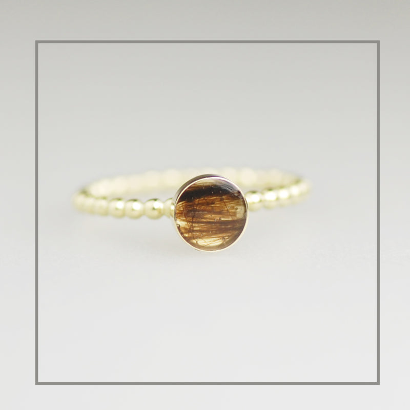 Haarlokring Balletjes Goud