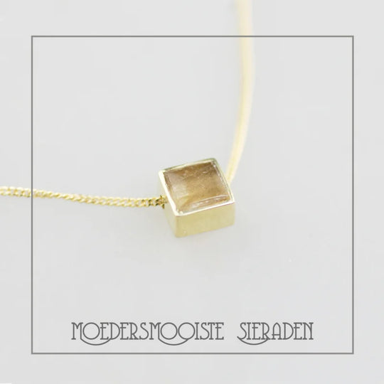 Haarlok Hanger Square Gold