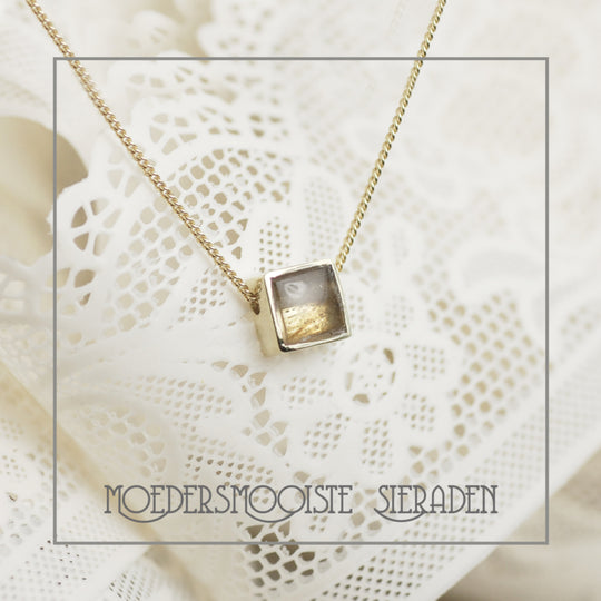 Haarlok Hanger Square Gold