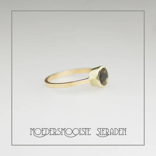 Haarlokring Malea Solid Gold