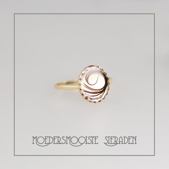 Haarlokring Taus Oval Gold