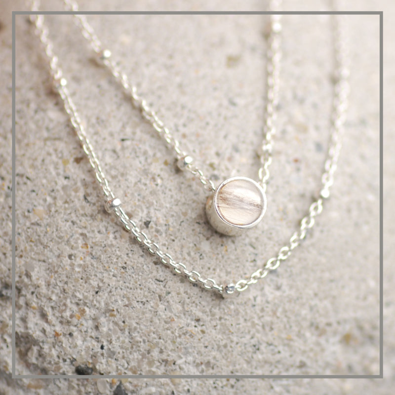 Moedermelk Center Zilver Rond met Haarlok