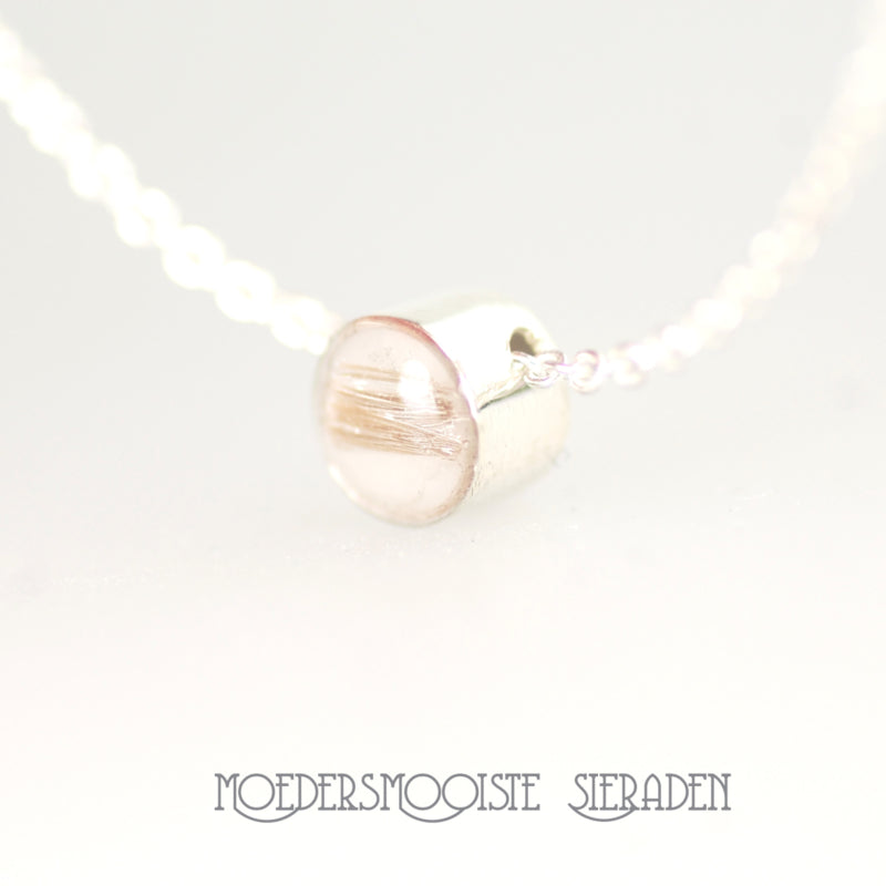 Moedermelk Center Zilver Rond met Haarlok