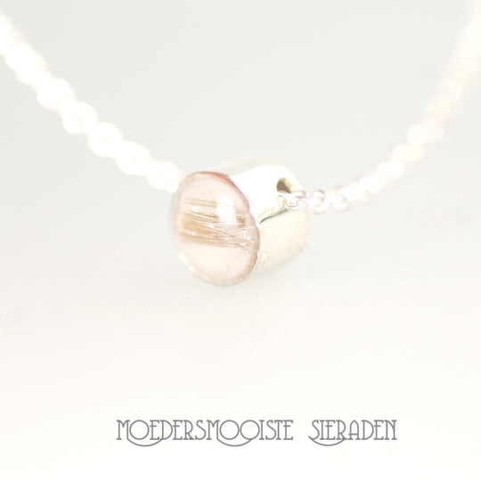 Moedermelk Center Zilver Rond met Haarlok