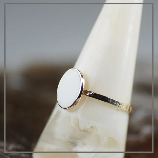 Moedermelk ring Spring Oval Gold