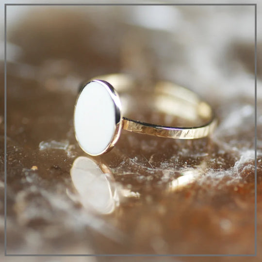 Moedermelk ring Spring Oval Gold