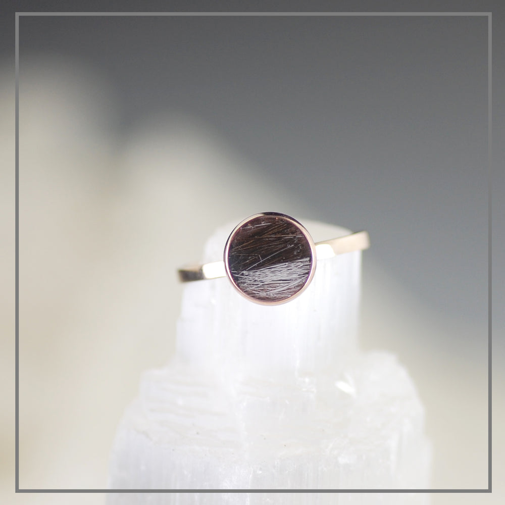 Haarlokring Puur Rosegoud