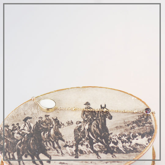 Armband Lois Goud met geboortesteen van Granaat