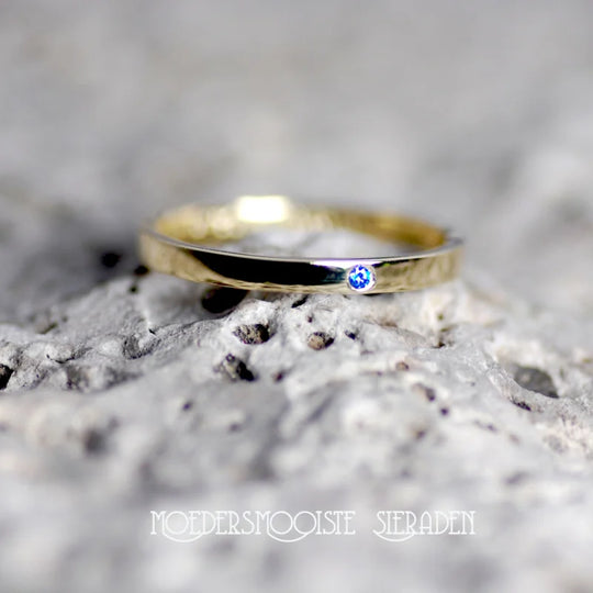 Ring Simple geboortesteen