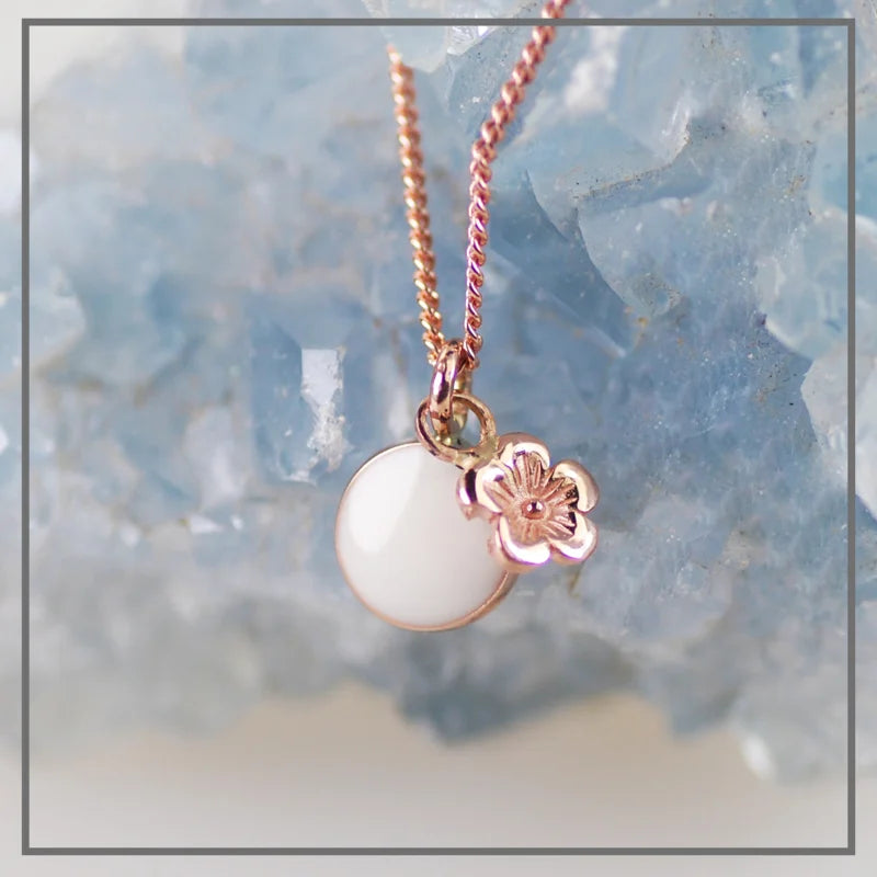 Moedermelk Collier Blossom in Rose