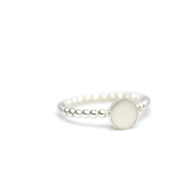 Moedermelk ring Zilver met balletjes