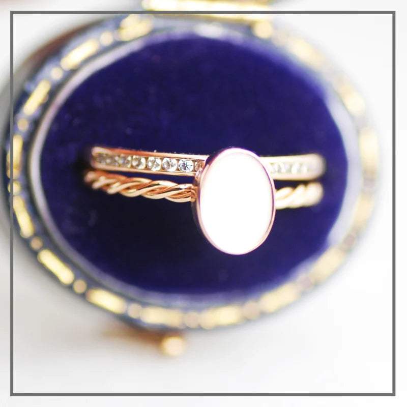 Eileen #1 Rose Gold met Kristallen