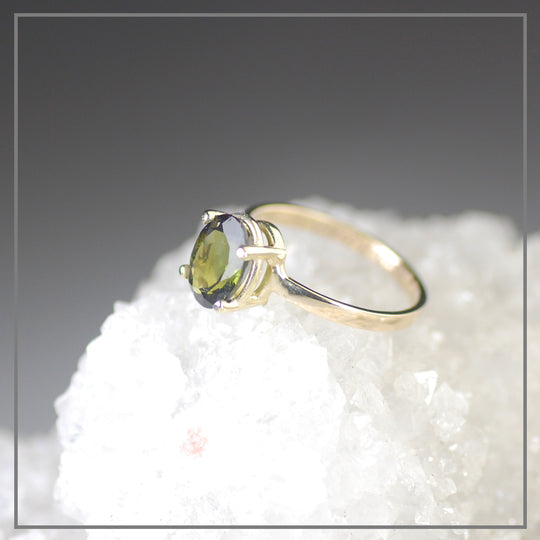 Ring Leto met groene toermalijn