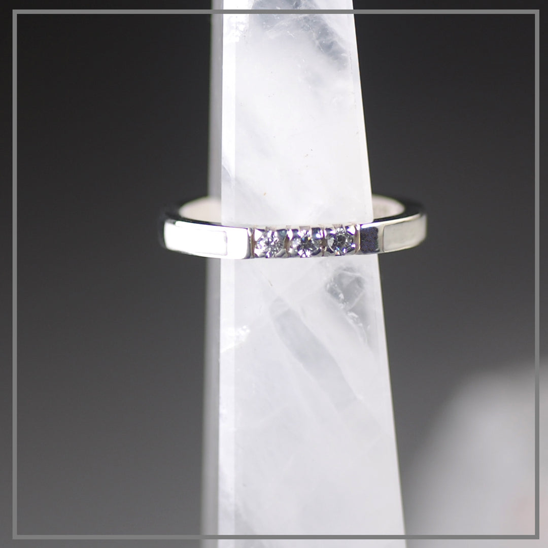 Moedermelk ring Zilver Capsule 3 Stones