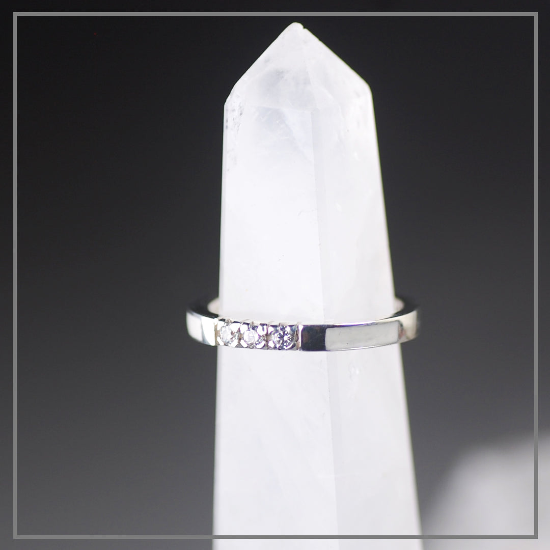 Moedermelk ring Zilver Capsule 3 Stones