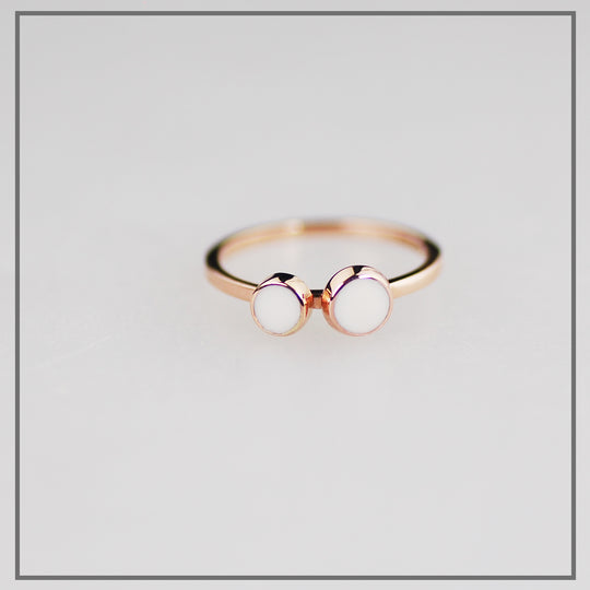 Moedermelk ring Sublime Double 14K Roségoud