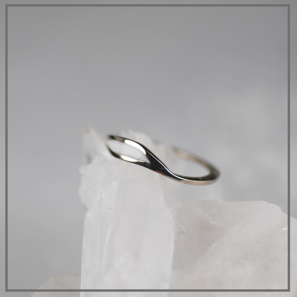 Moedermelk ring Drawn Witgoud