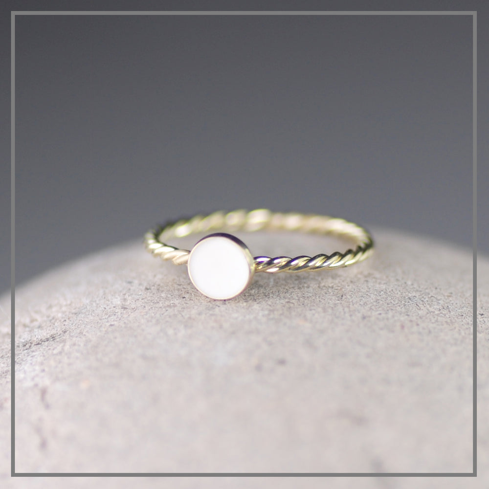 Moedermelk ring Jet Rond Goud