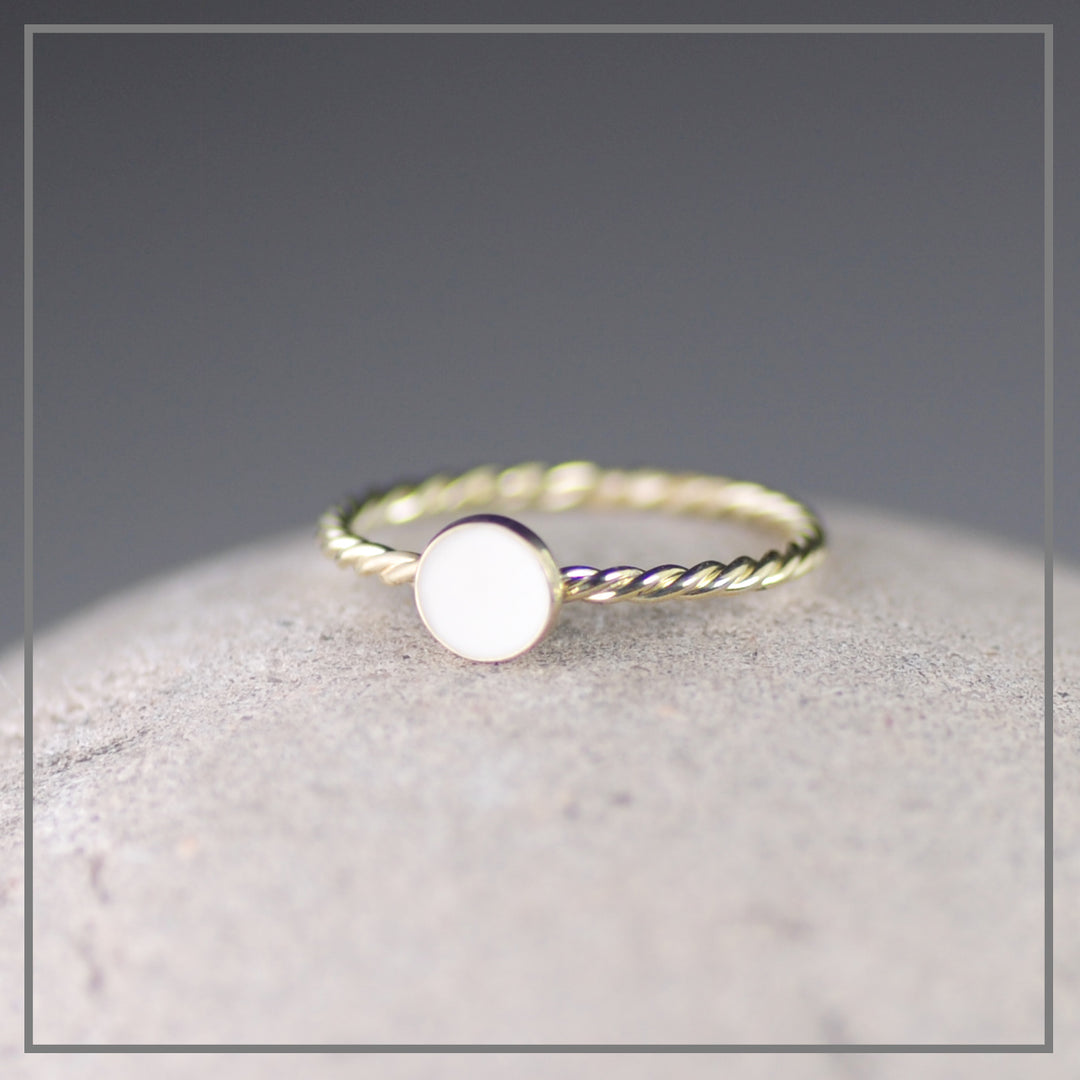 Moedermelk ring Jet Rond Goud