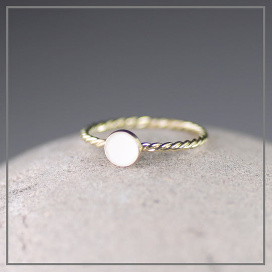 Moedermelk ring Jet Rond Goud