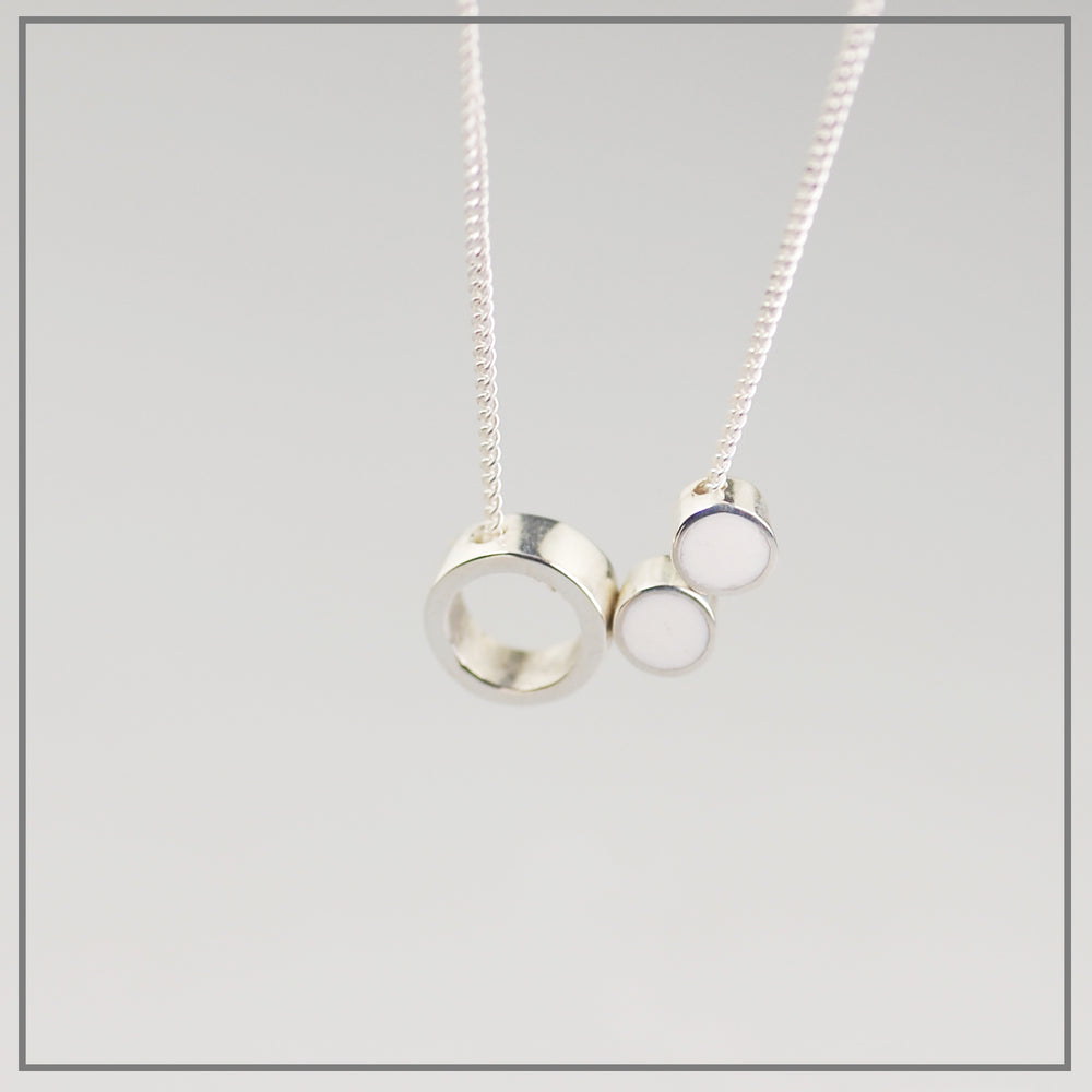 Moedermelk Collier Circle of Love Double Zilver