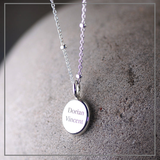 Moedermelk Ketting Leif Ovaal Zilver