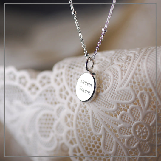 Moedermelk Ketting Leif Ovaal Zilver