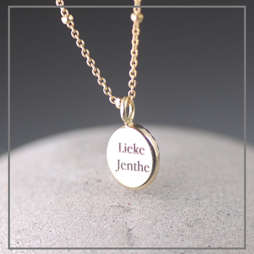 Moedermelk collier Cherish Oval Gold