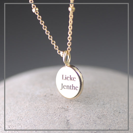 Moedermelk collier Cherish Oval Gold