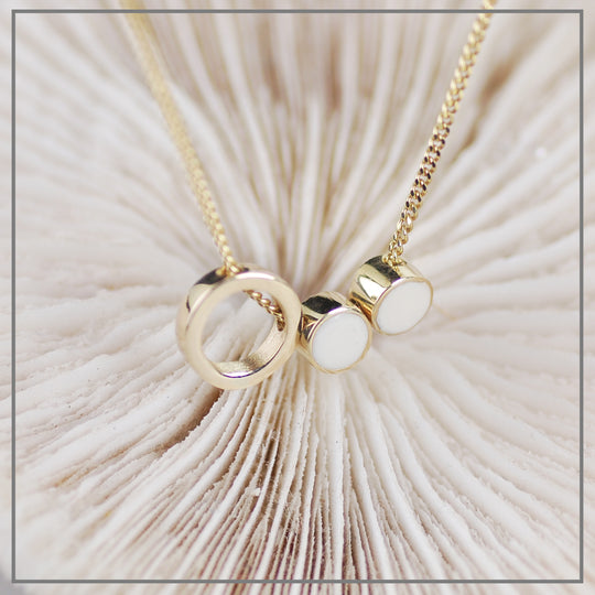 Moedermelk Collier Circle of Love Double Goud