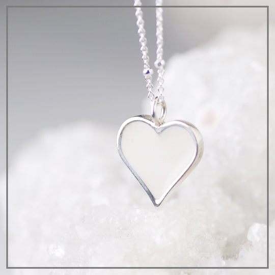 Collier Moedermelk White Heart