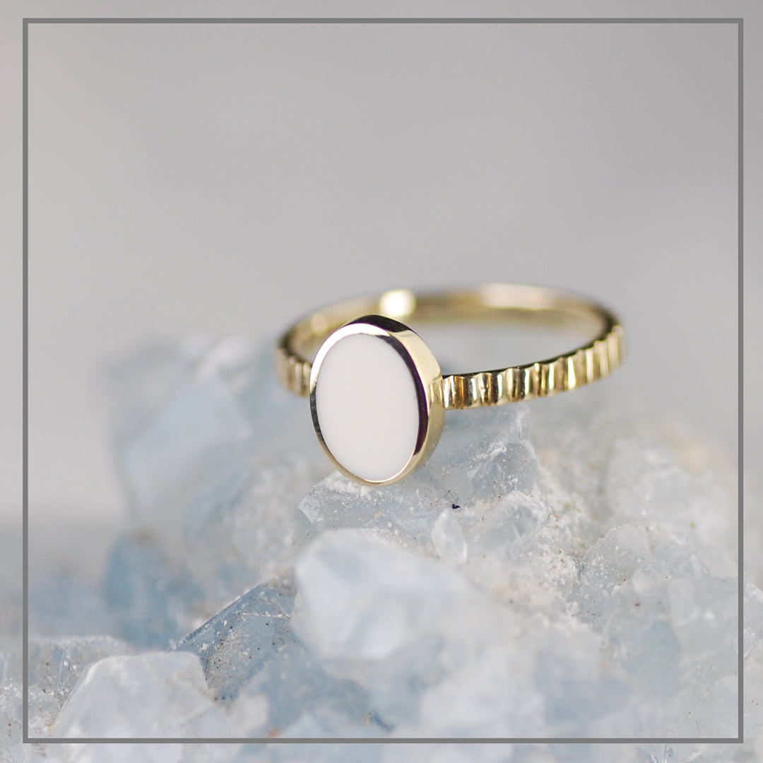 Moedermelk ring Veritatem Goud