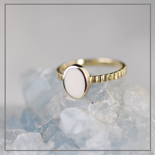 Moedermelk ring Veritatem Goud