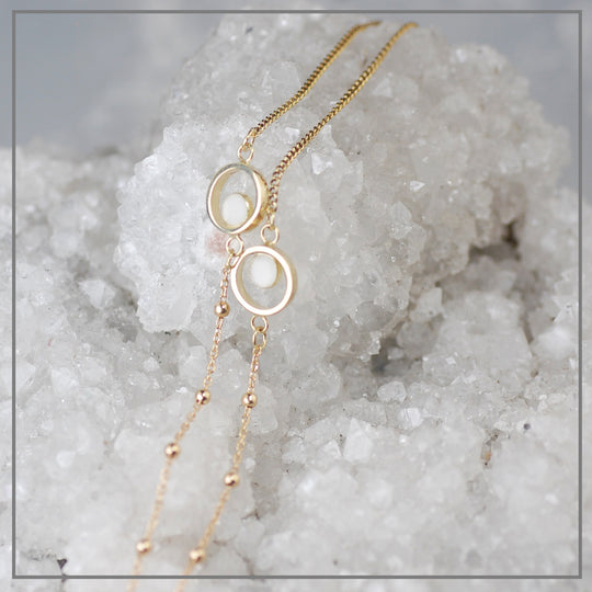 Moedermelk Armband Assymetric Design Plain Dubbel