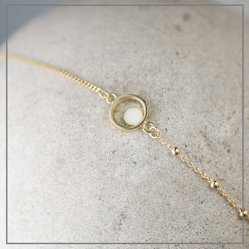 Moedermelk Armband Assymetric Design Plain