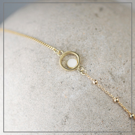 Moedermelk Armband Assymetric Design Plain