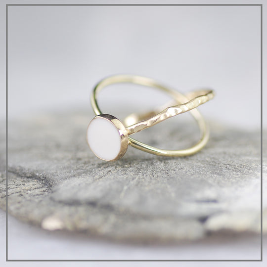 Moedermelk ring Lola Gold