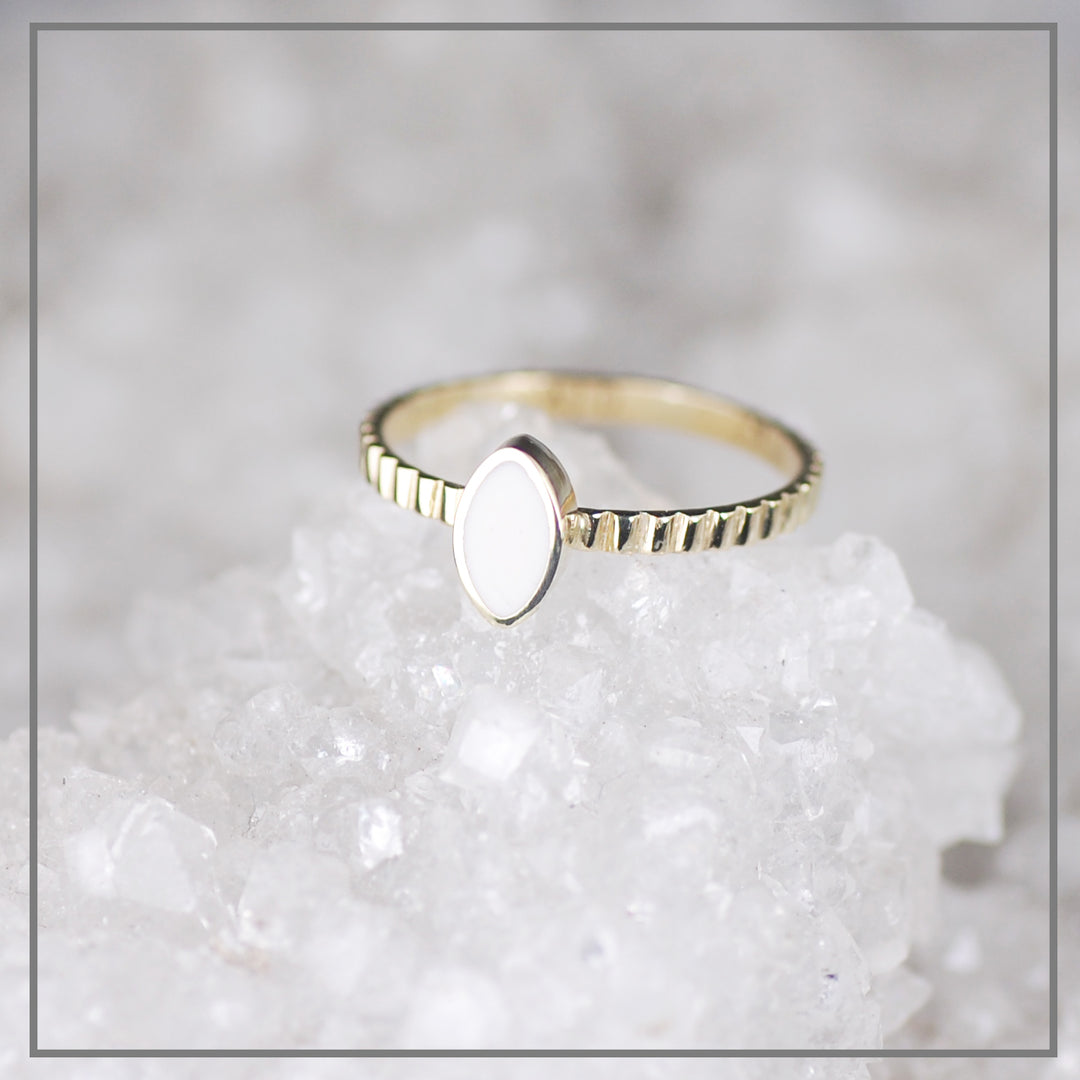 Moedermelk ring Veritatem Goud Markies