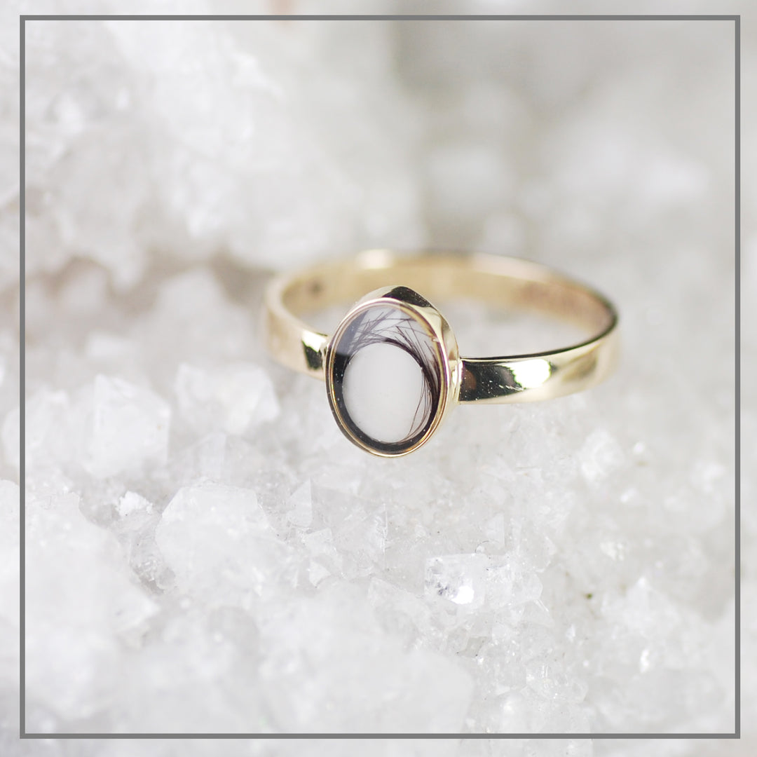 Moedermelk ring Oval Ode Goud