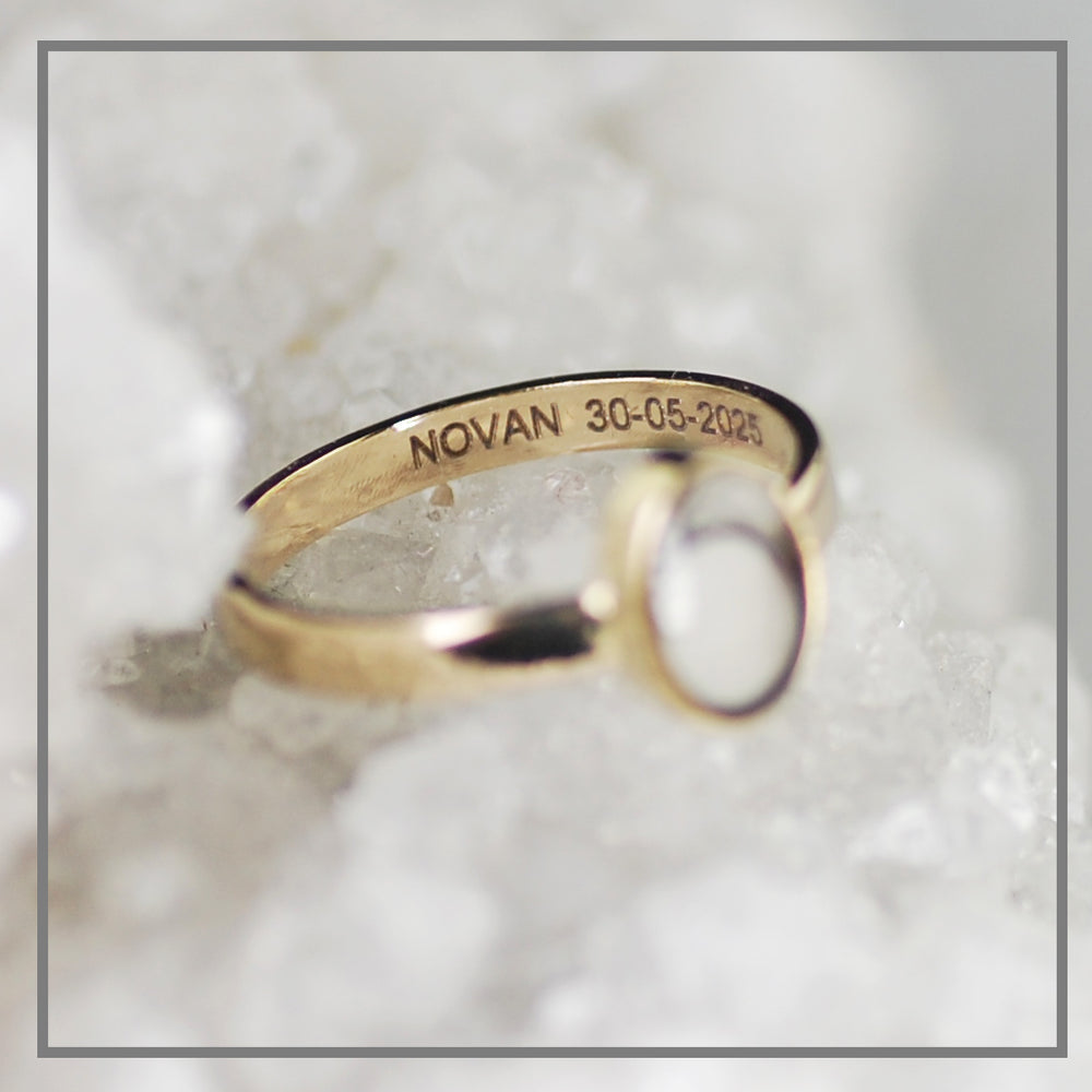 Moedermelk ring Oval Ode Goud