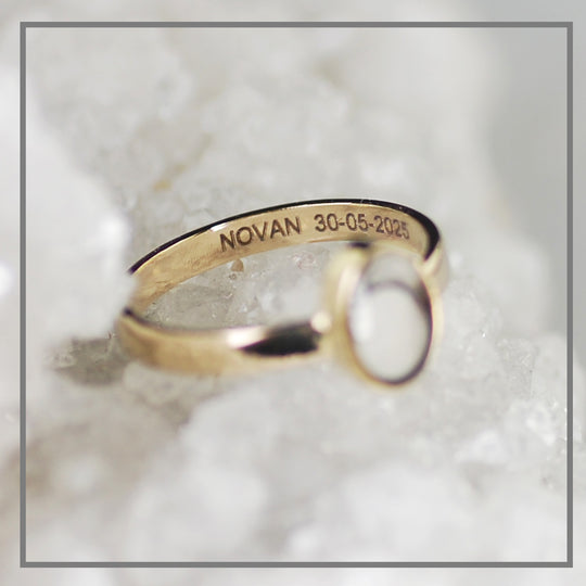 Moedermelk ring Oval Ode Goud