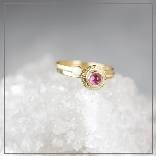 Set Pink Tourmaline Pixie