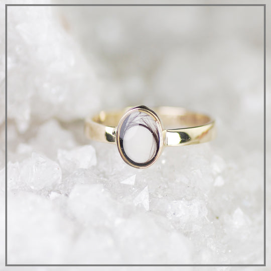 Moedermelk ring Oval Ode Goud