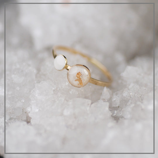 Moedermelk ring Sublime Double 14K goud