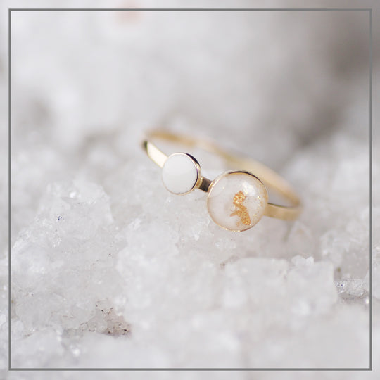 Moedermelk ring Sublime Double 14K goud