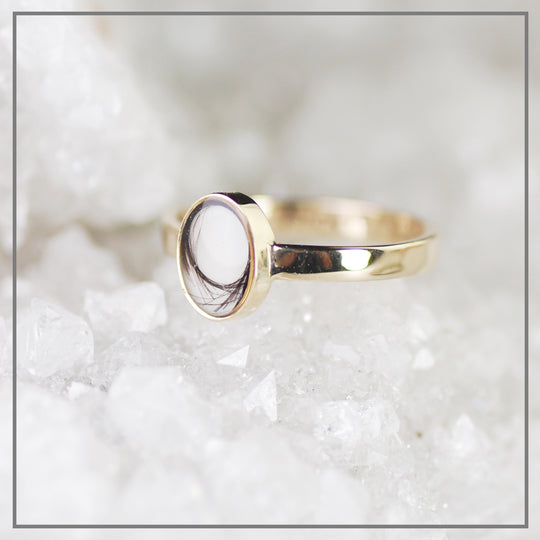 Moedermelk ring Oval Ode Goud