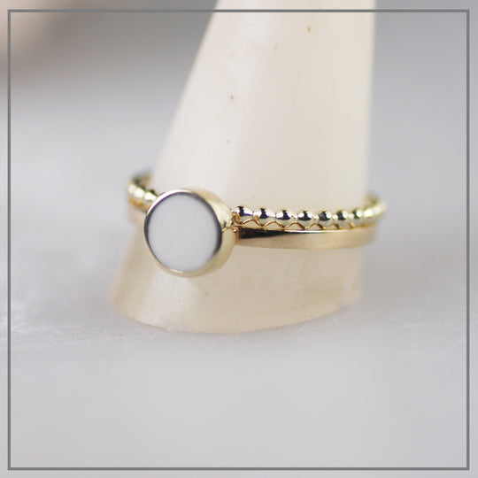 Moedermelk ring Charlotte Goud