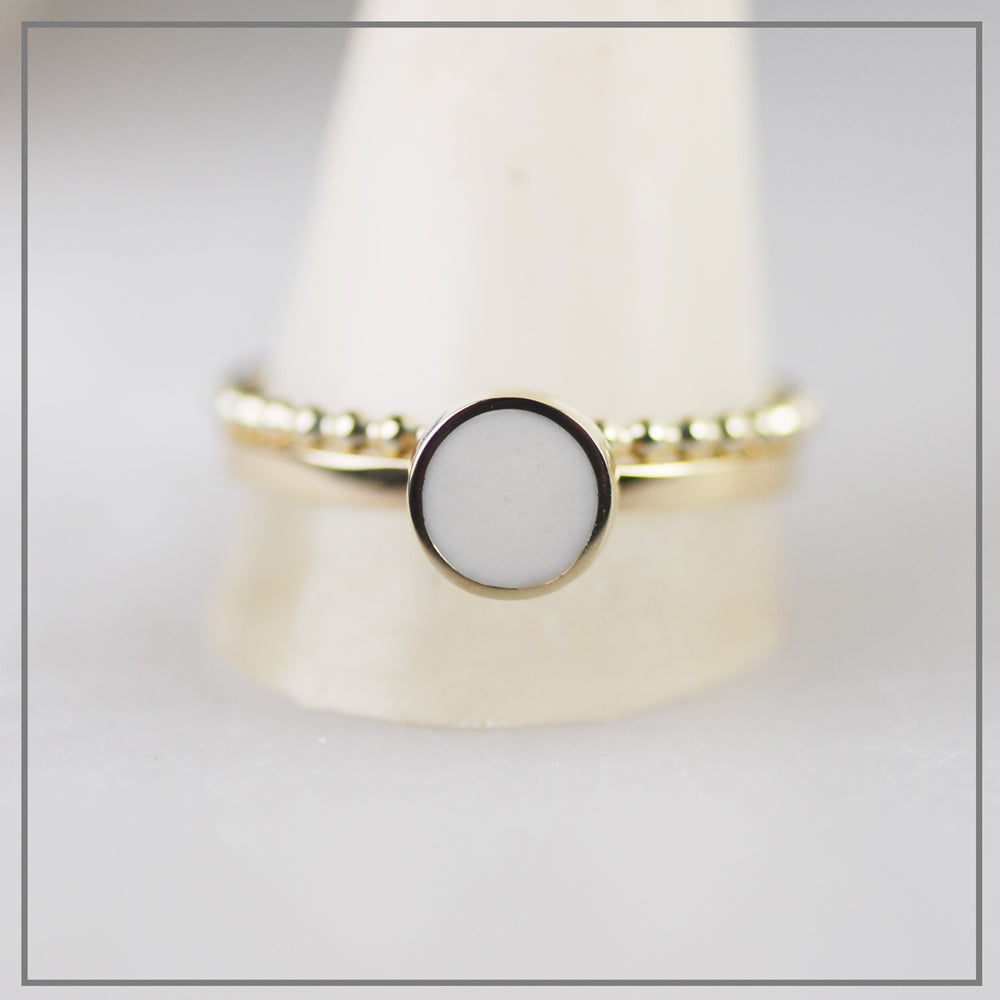 Moedermelk ring Charlotte Goud
