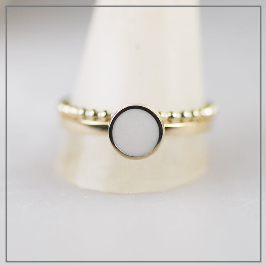 Moedermelk ring Charlotte Goud